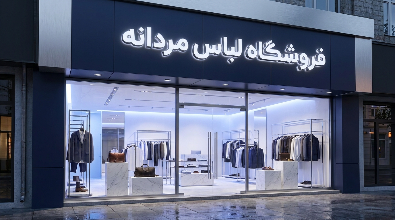 دکوراسیون داخلی بوتیک مردانه