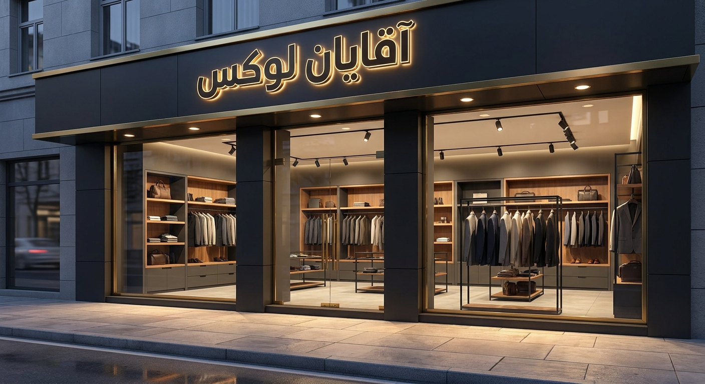طراحی دکوراسیون داخلی بوتیک مردانه