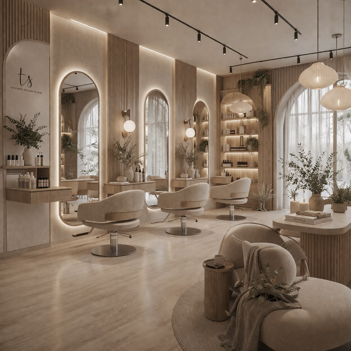 اجرای دکور مغازه آرایشگاه