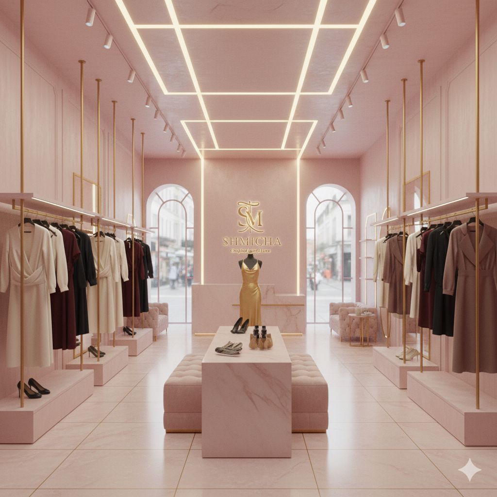 طراحی کانتر فروشگاه پوشاک