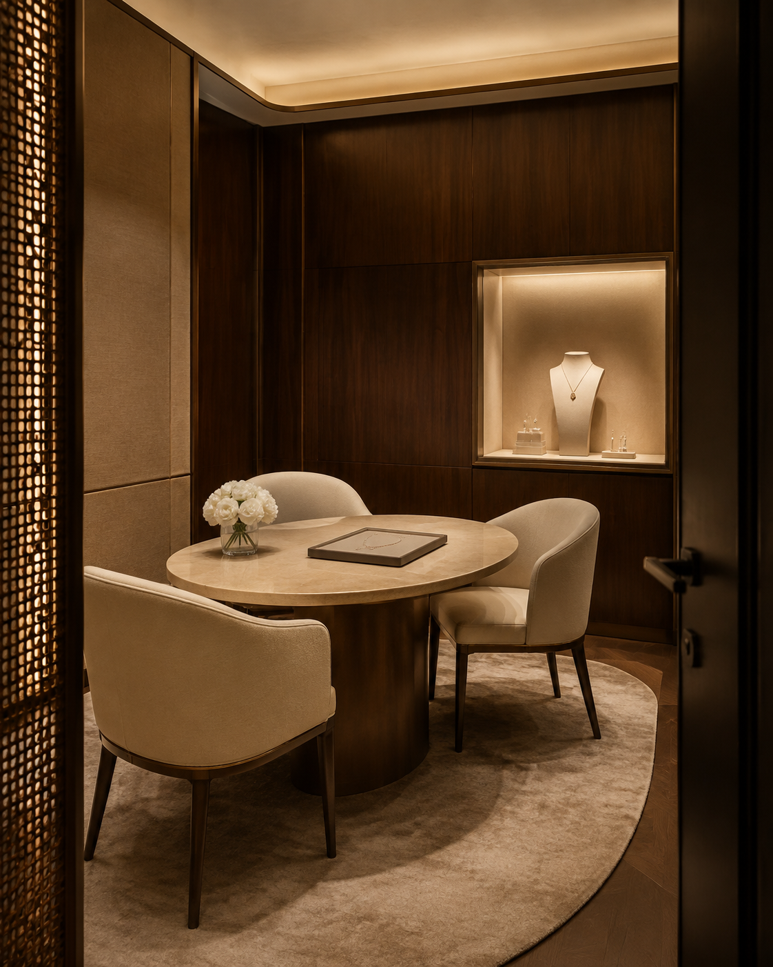 طراحی اتاق VIP در طلافروشی