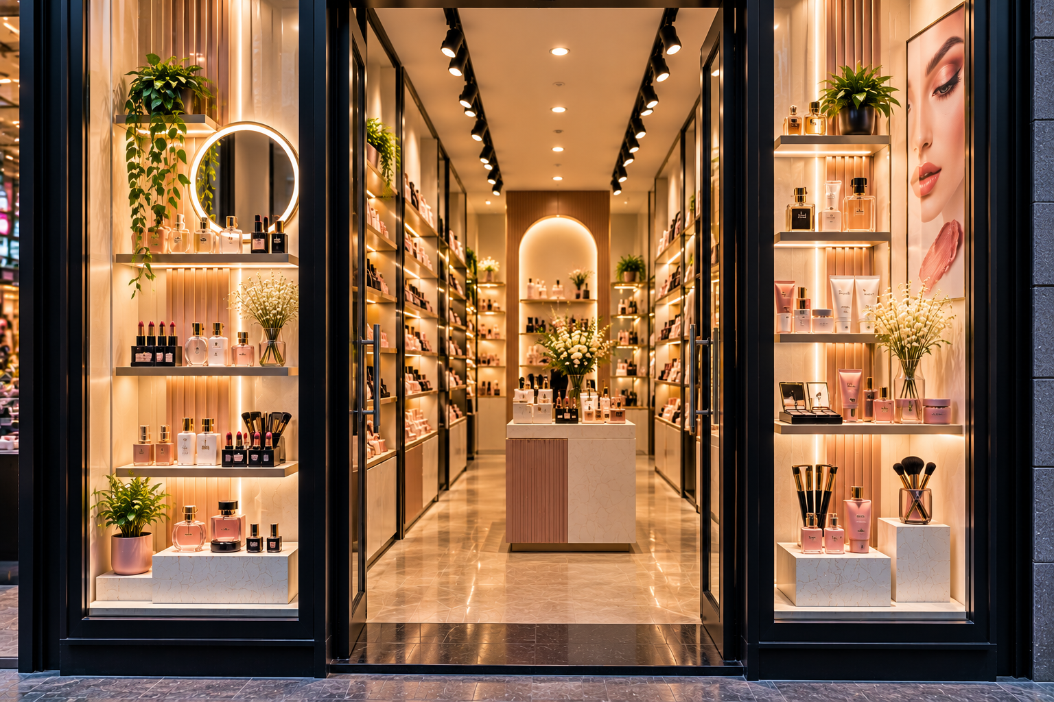 طراحی ویترین طلافروشی کم عرض